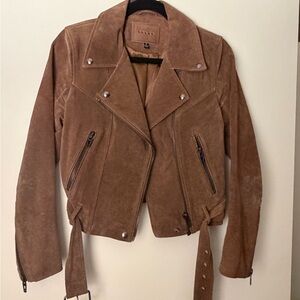 Blank NYC Brown Suede Leather Jacket